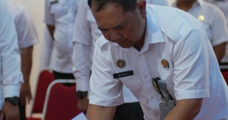 Lapas Kembangkuning ikuti Zoom dan Teken Komitmen bersama berantas Narkoba, Handphone dan Barang Terlarang di Lingkungan Lapas, Rutan, LPKA dan Bapas