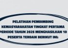 Prestasi Membanggakan: Pegawai Bapas Nusakambangan Masuk 5 Besar Pelatihan PK 2025