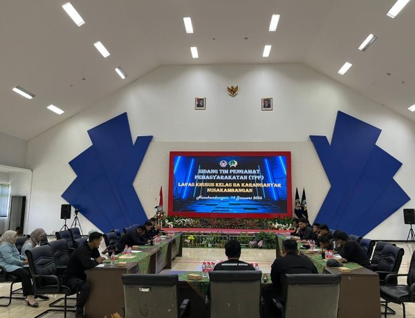 Optimalkan Evaluasi Pembinaan, Lapas Khusus Karanganyar Gelar Sidang TPP