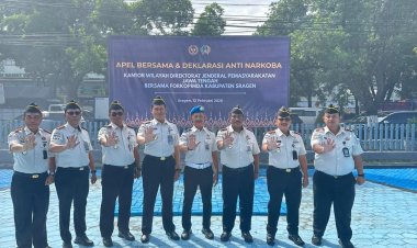 Langkah Tegas Pemasyarakatan Jateng: Apel dan Deklarasi Anti Narkoba bersama Forkopimda Sragen